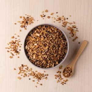 cebolla escamas ahumada