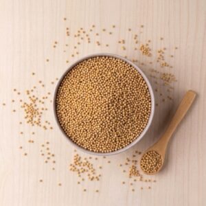 mostaza amarilla en grano