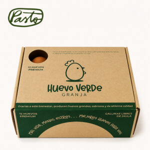 huevo verde granja huevos x12